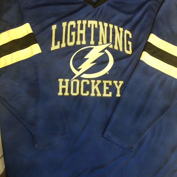 NHL Other - Vintage Lightning Tampa bay Jersey blue white long sleeve